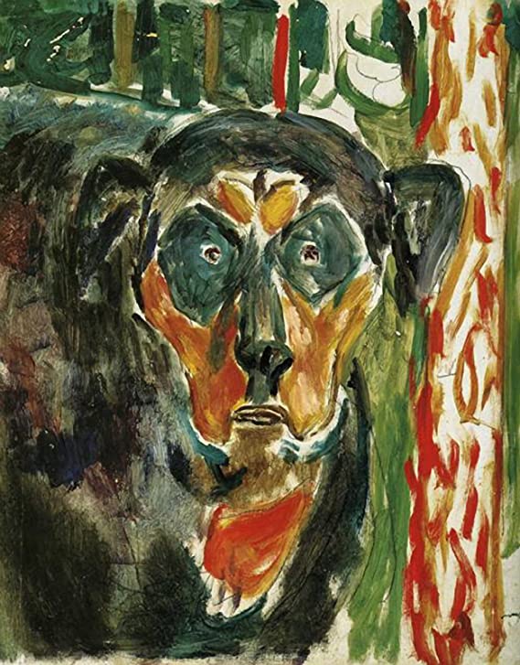 Dog's Head - Edvard Munch