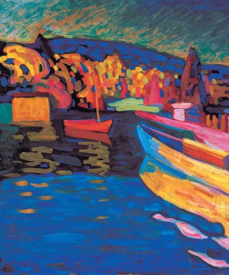 Autumn Landscape with Boats - Vassily Kandinsky