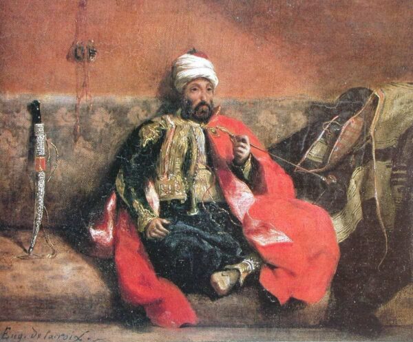 Turk Smoking on a Divan - Eugène Delacroix