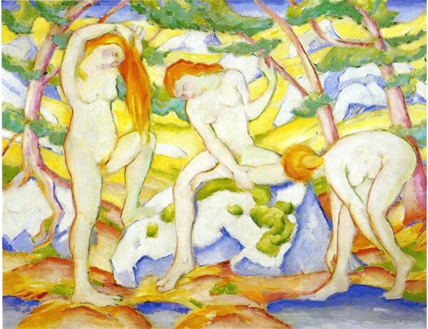 The Bathers - Franz Marc