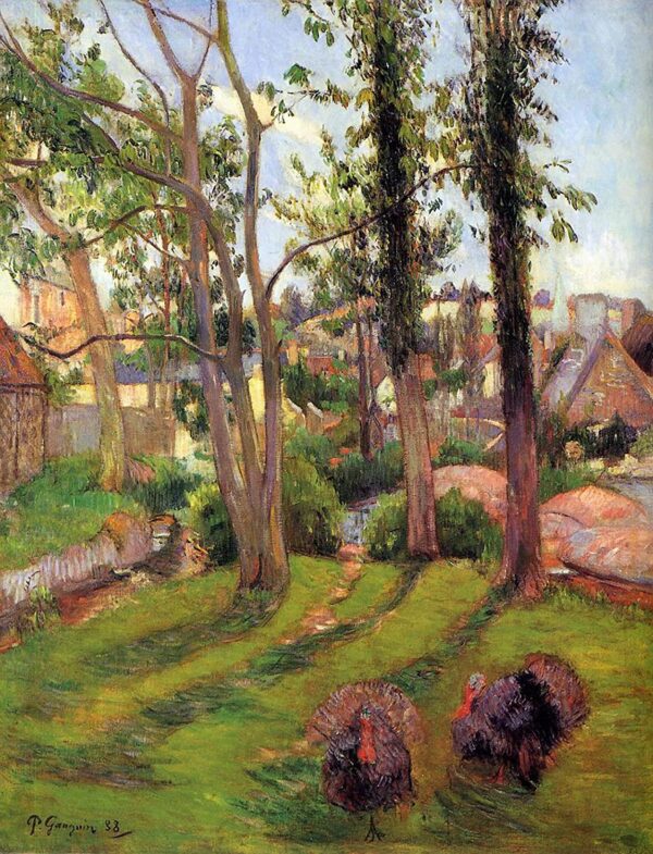 The Turkeys (Landscape of Pont Aven) - Paul Gauguin