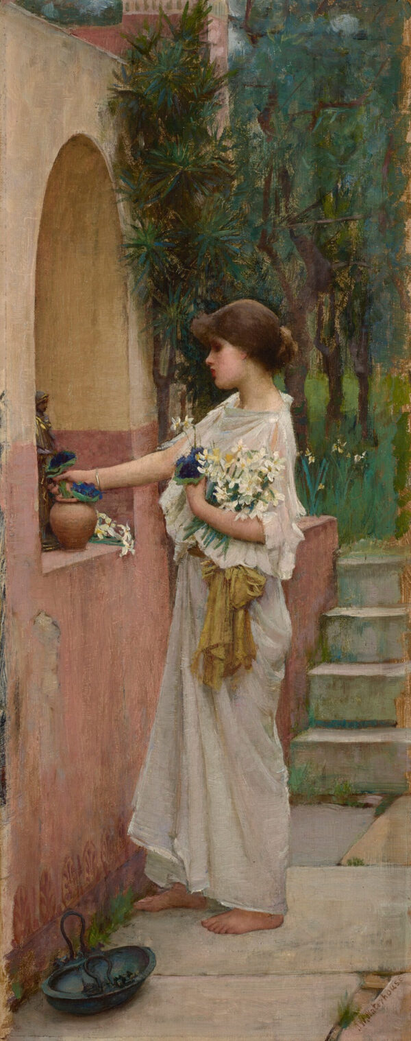 A Roman Offering - John William Waterhouse