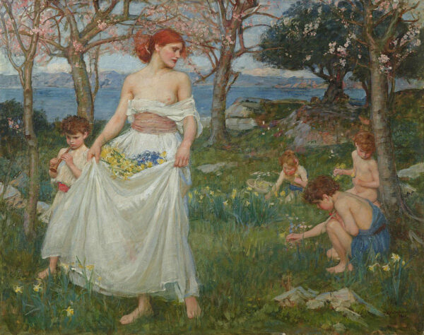 A Song Of Springtime  - John William Waterhouse