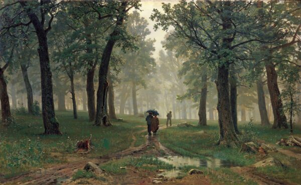 Rain in the Oak Forest - Ivan Shishkin