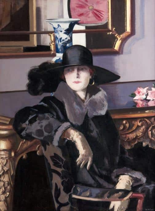 A Lady in Black - Francis Cadell