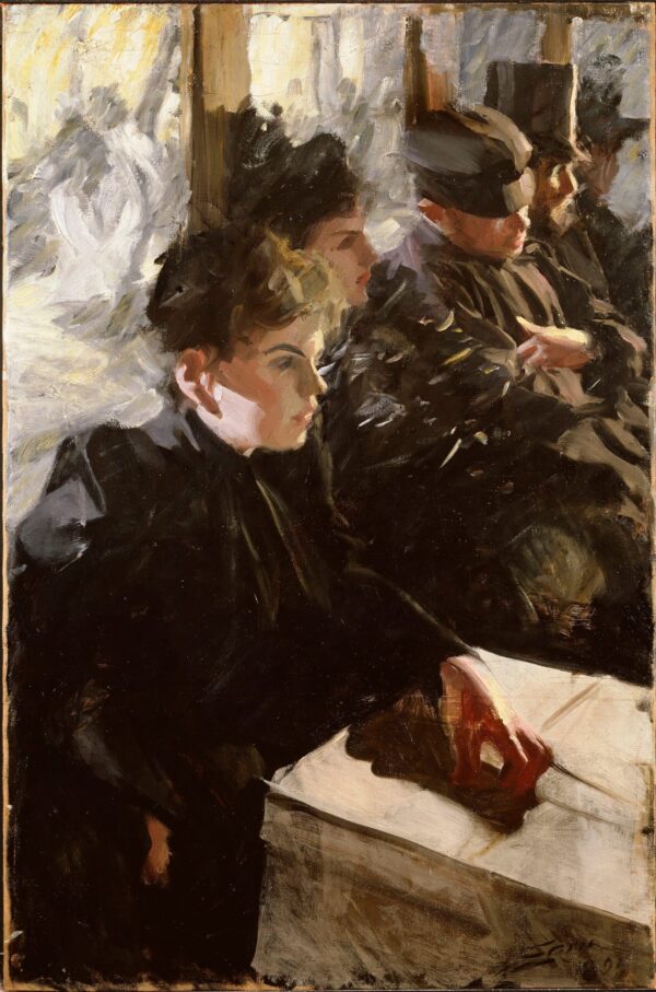 Omnibus - Anders Zorn. 

Translation: Omnibus - Anders Zorn