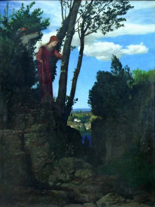 Honeymoon Moonlight – Arnold Böcklin Oil Painting Reproduction