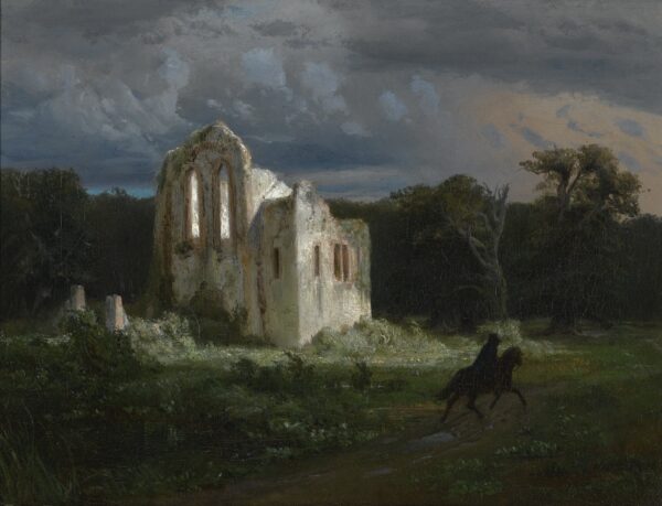 Landscape in the Moonlight - Arnold Böcklin