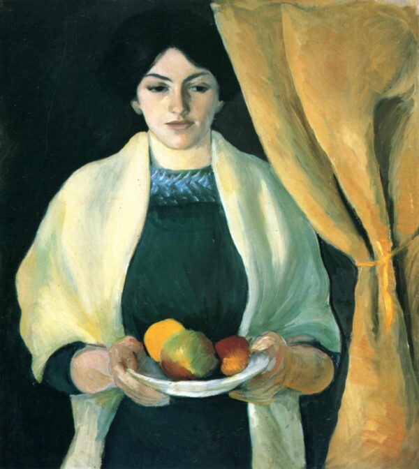 Portrait with Apples: Artist's Wife - August Macke