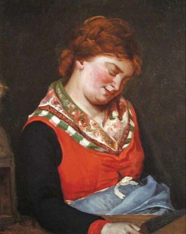 Sleeping Peasant Woman - Gustave Courbet