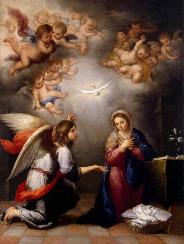 The Annunciation - Bartolomé Esteban Murillo Oil Painting Reproduction