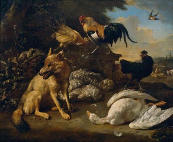 Still Life with Animals - Melchior d’Hondecoeter