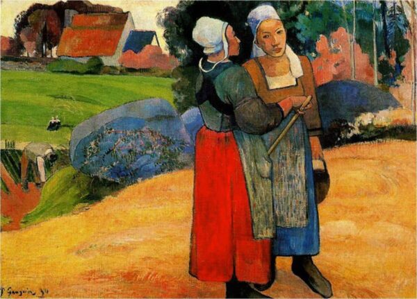 Breton peasant women - Paul Gauguin