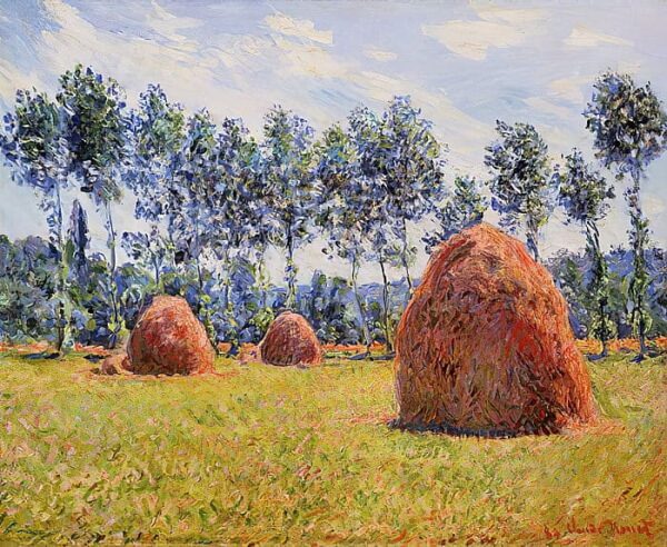 The Haystacks at Giverny - Claude Monet