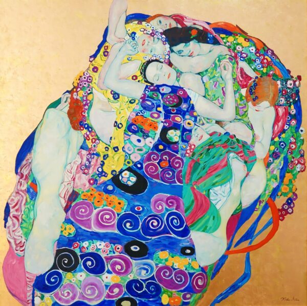 The Maidens (Gustav Klimt) - In Stock Reproduction - 200 x 200 cm