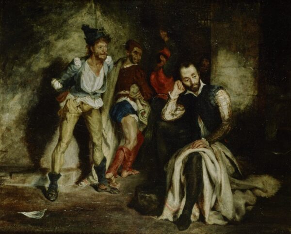 The Insane Woman in the House of Tasso - Eugène Delacroix