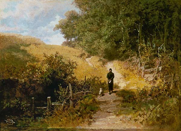 Saturday Afternoon: Walk of the Village Priest and the Schoolmaster - Carl Spitzweg