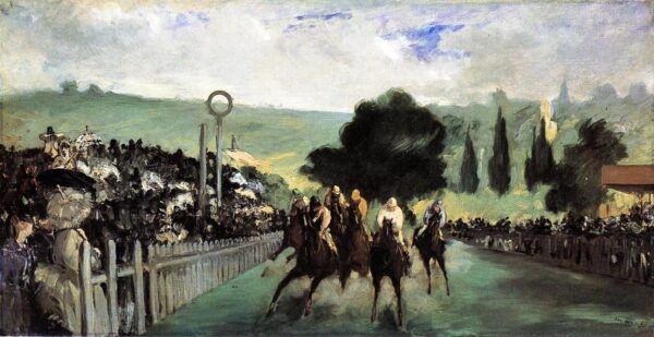 The Races at Longchamp - Edouard Manet