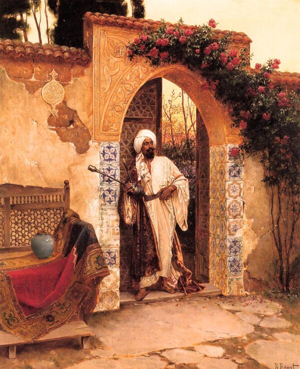 Through the Entrance - Rudolf Ernst