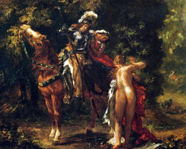 Marfisa et Pinabello – Eugène Delacroix Oil Painting Reproduction