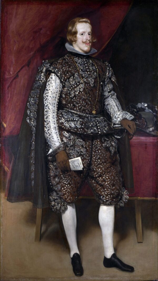 Portrait of Philip IV of Spain, brown and silver - Diego Velázquez