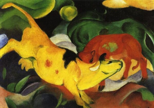 Cows Red Green Yellow - Franz Marc