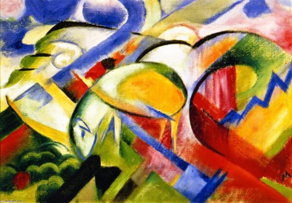 Mouton – Franz Marc Oil Painting Reproduction: High-Quality Artwork for Sale