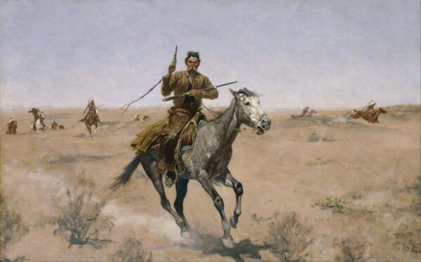 The Flight - Frederic Remington