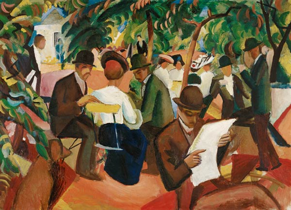 Restaurant in the Garden - August Macke