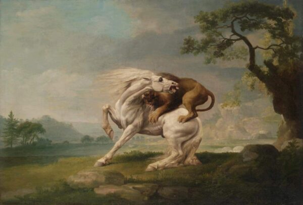 A lion attacking a horse - George Stubbs