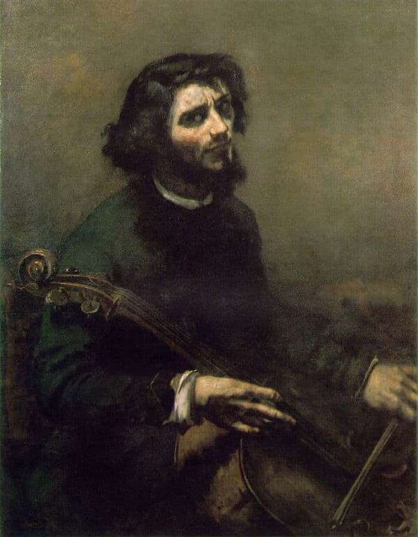 The Cellist - Gustave Courbet