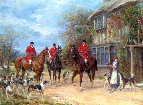 A Stop at the Inn - Heywood Hardy