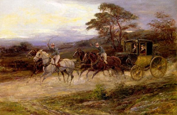 On the road to Gretna Green - Heywood Hardy