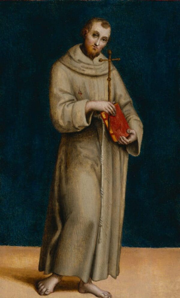 Saint Francis of Assisi from the Colonna Altarpiece - Raphael (painter)