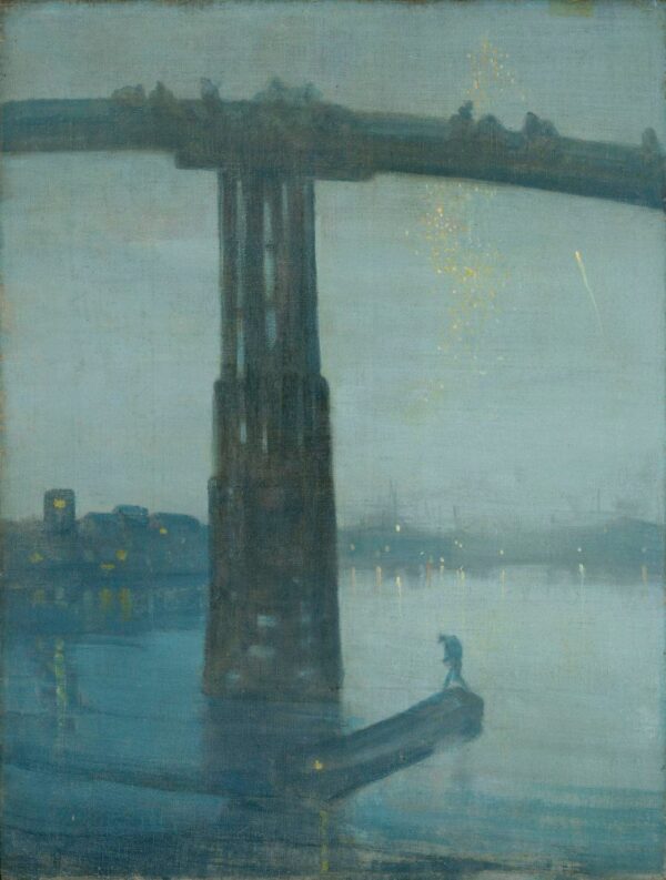 Nightfall: Blue and Gold – Old Battersea Bridge – James Abbott McNeill Whistler Oil Painting Reproduction