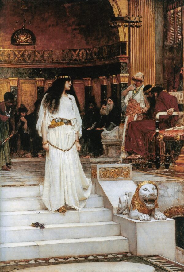 Mary Magdalene Leaving the Judgment Seat of Herod - John William Waterhouse