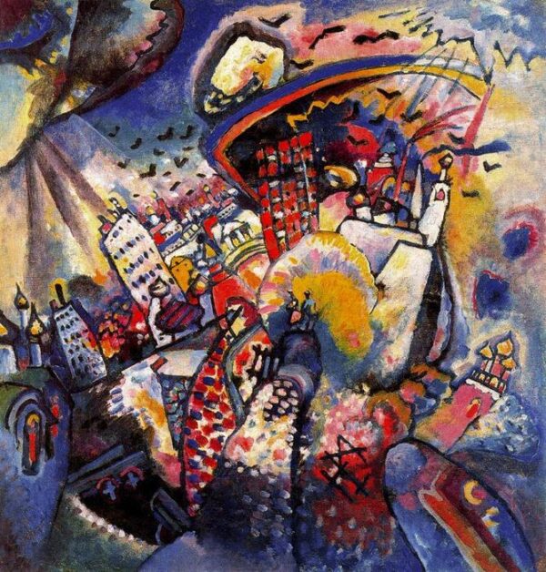 Moscow I by Vassily Kandinsky - Oil Painting Reproduction for Sale