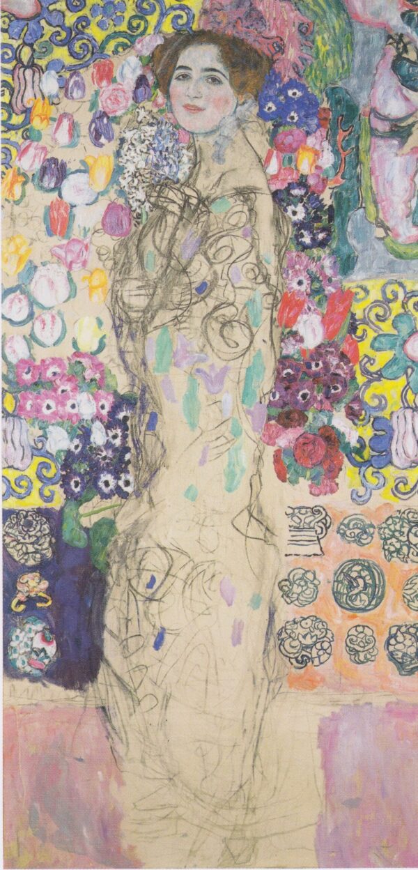 Portrait of Maria Munk (unfinished) - Gustav Klimt