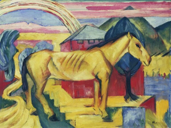 Yellow Horse – Franz Marc Oil Painting Reproduction