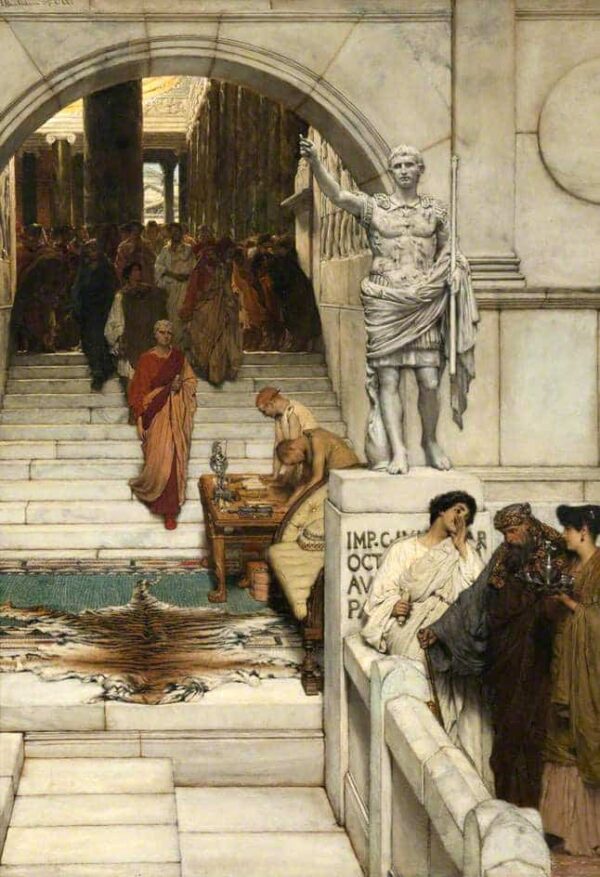 An Audience at Agrippa's - Lawrence Alma-Tadema