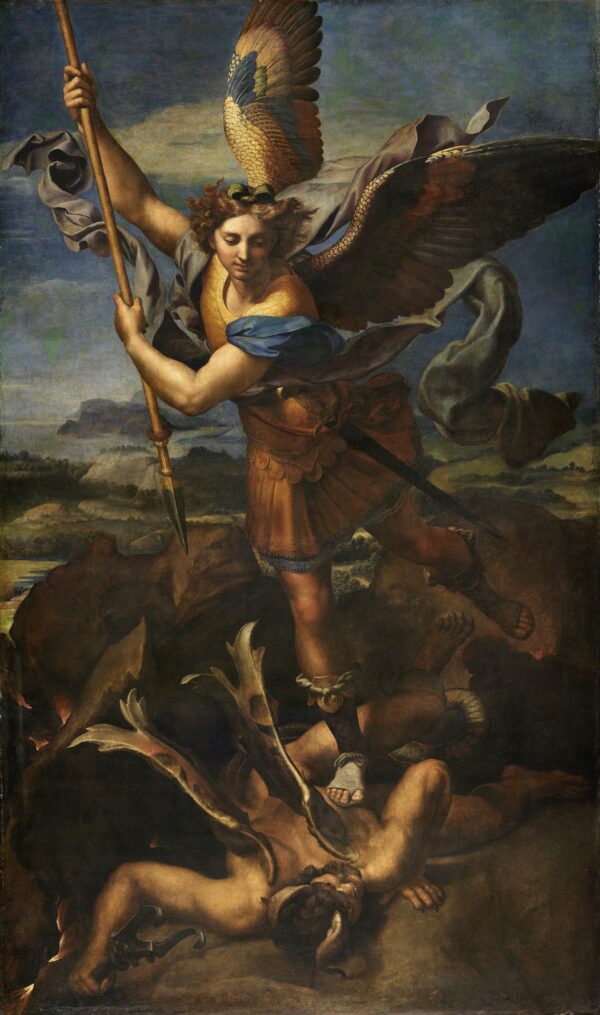 Saint Michael Vanquishing the Demon - Raphael (painter)