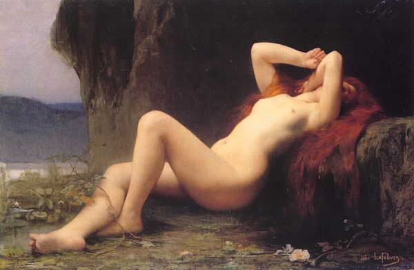 Mary Magdalene in the Cave - Jules Lefebvre Oil Painting Reproduction