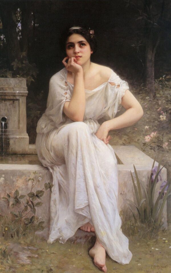 Méditation – Charles-Amable Lenoir Oil Painting Reproduction