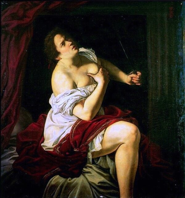 Lucrèce by Artemisia Gentileschi Oil Painting Reproduction