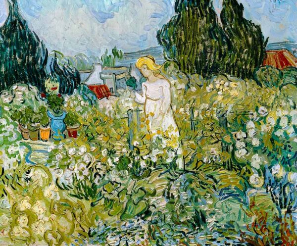 Marguerite Gachet in their garden - Van Gogh Oil Painting Reproduction