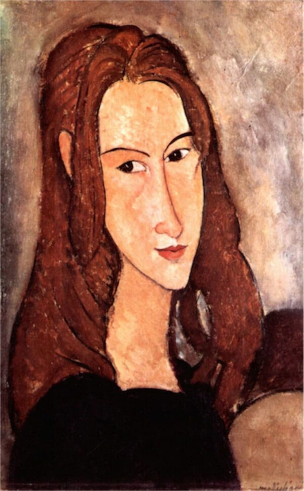 Head of Jeanne Hébuterne to the Right - Amedeo Modigliani