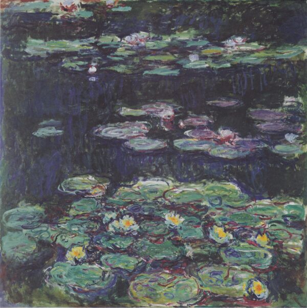 White and Yellow Water Lilies – Claude Monet Oil Painting Reproduction