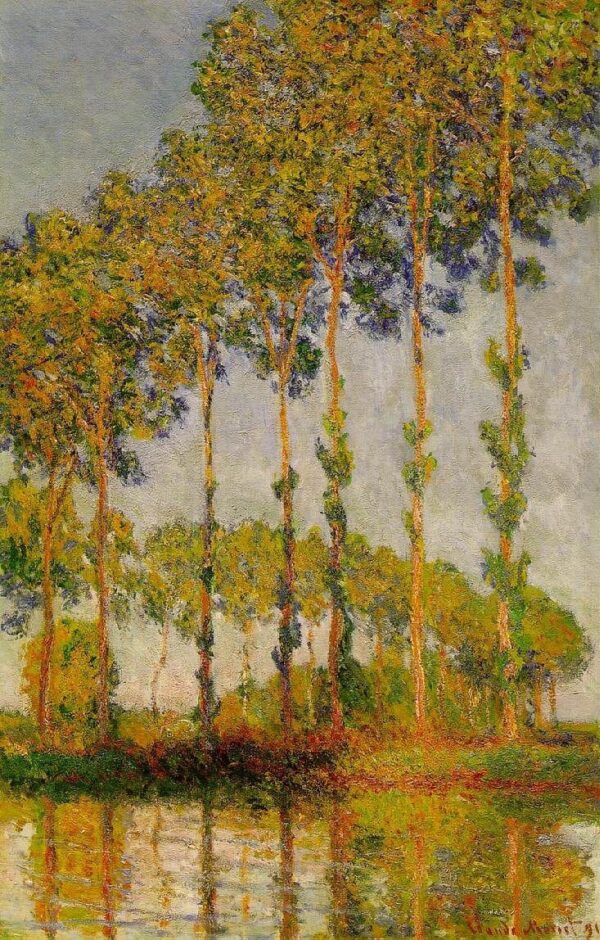 Row of Poplars - Claude Monet