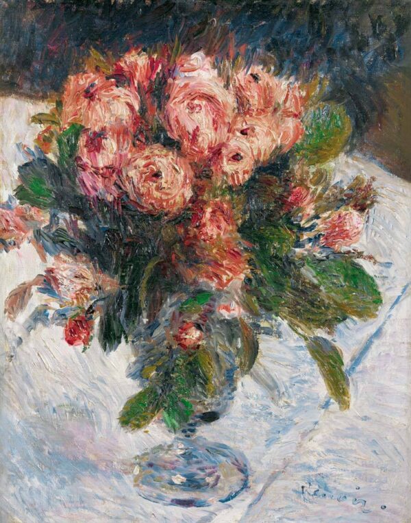 Roses in Foam - Pierre-Auguste Renoir