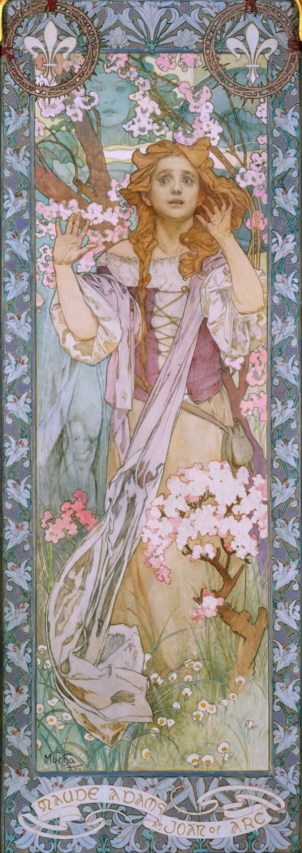 Maude Adams as Joan of Arc - Mucha Oil Painting Reproduction